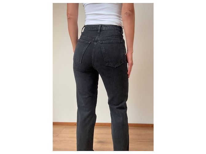 Jeans Khaite Neri in Cotone Nero - vista 10