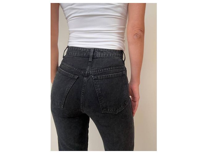 Jeans Khaite Neri in Cotone Nero - vista 12