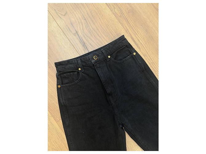 Jeans Khaite Neri in Cotone Nero - vista 3