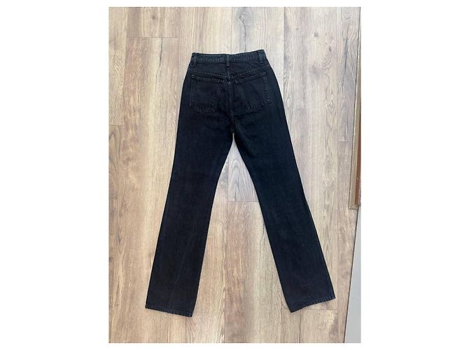 Jeans Khaite Neri in Cotone Nero - vista 6
