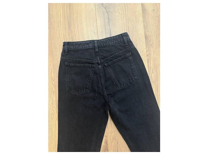 Jeans Khaite Neri in Cotone Nero - vista 7