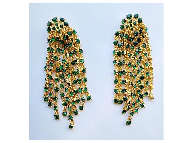 Orecchini Oscar de la Renta Verde - vista 3