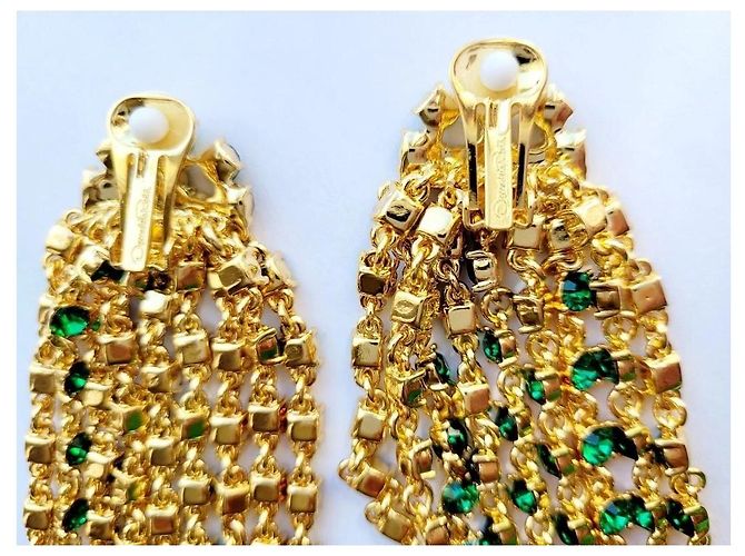 Orecchini Oscar de la Renta Verde - vista 5