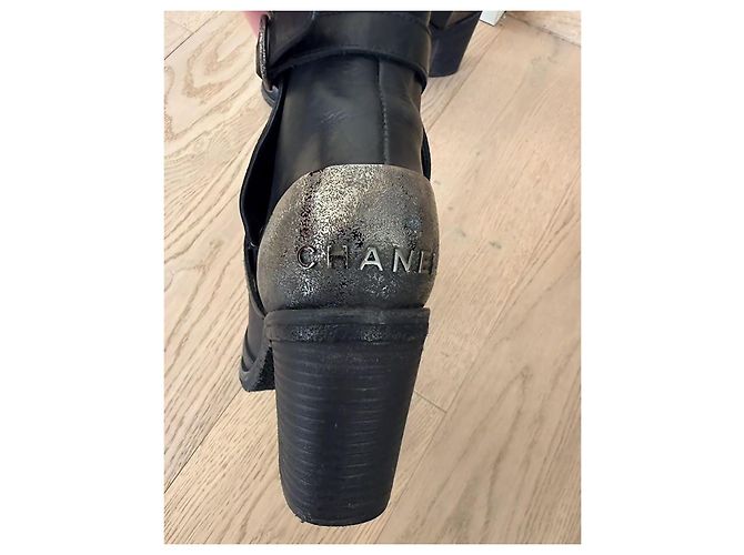 Botas Chanel incríveis Cinza - vista 5