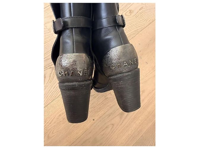 Botas Chanel incríveis Cinza - vista 6