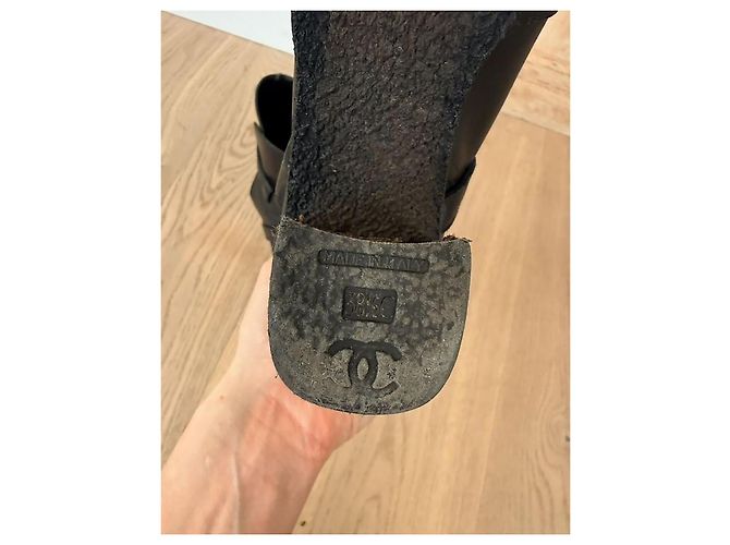 Botas Chanel incríveis Cinza - vista 8