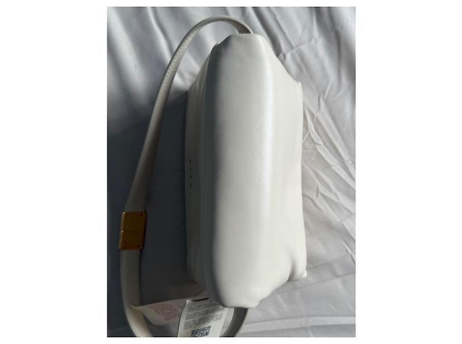 Marni Hobo Prisma Handtasche Creme Leder Roh - Ansicht 12