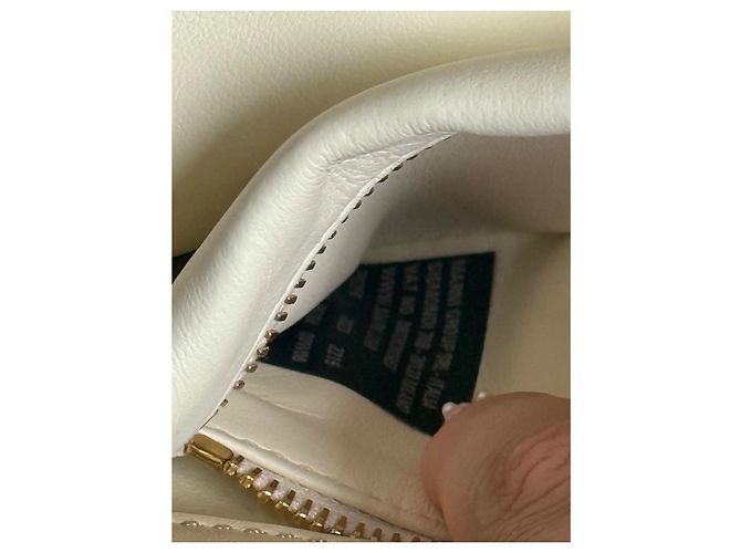 Marni Hobo Prisma Handtasche Creme Leder Roh - Ansicht 14