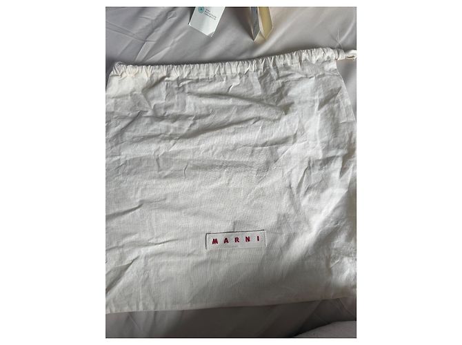 Marni Hobo Prisma Handtasche Creme Leder Roh - Ansicht 15