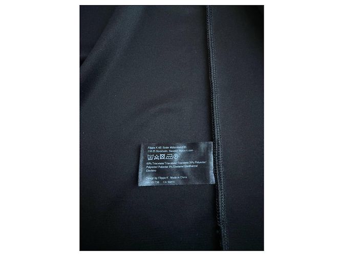 Filippa K Wickelkleid schwarz aus Triacetat - Ansicht 11