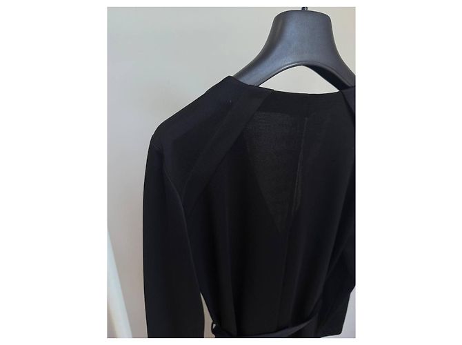 Filippa K Wickelkleid schwarz aus Triacetat - Ansicht 8