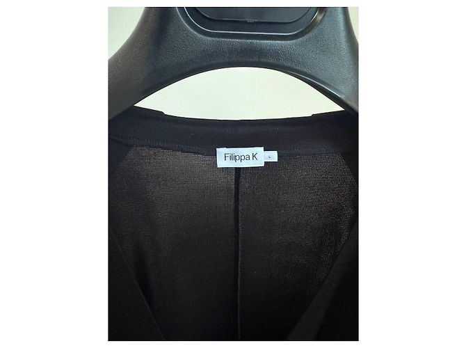 Filippa K Wickelkleid schwarz aus Triacetat - Ansicht 9