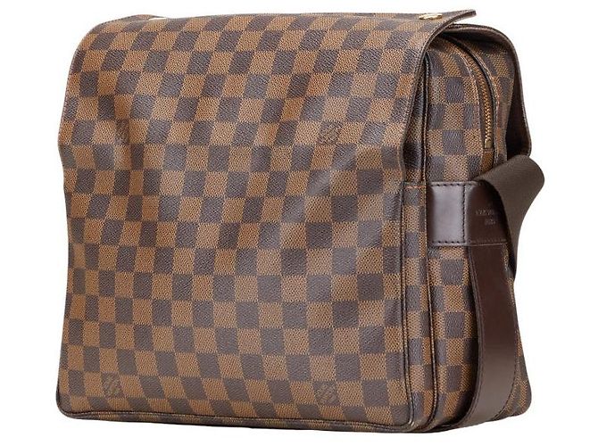 Borsa a Spalla Naviglio Damier Louis Vuitton Marrone Bronzo - vista 2