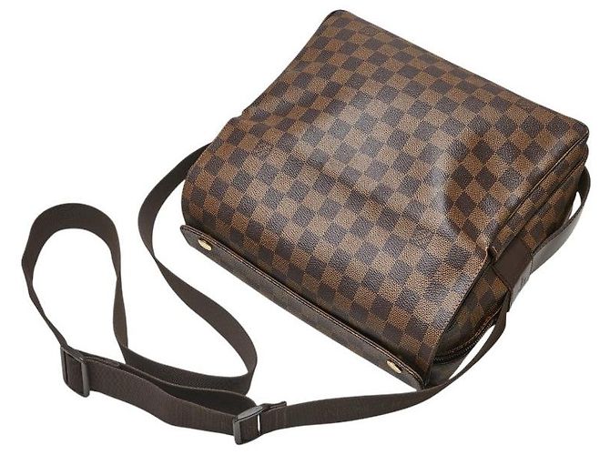 Borsa a Spalla Naviglio Damier Louis Vuitton Marrone Bronzo - vista 4