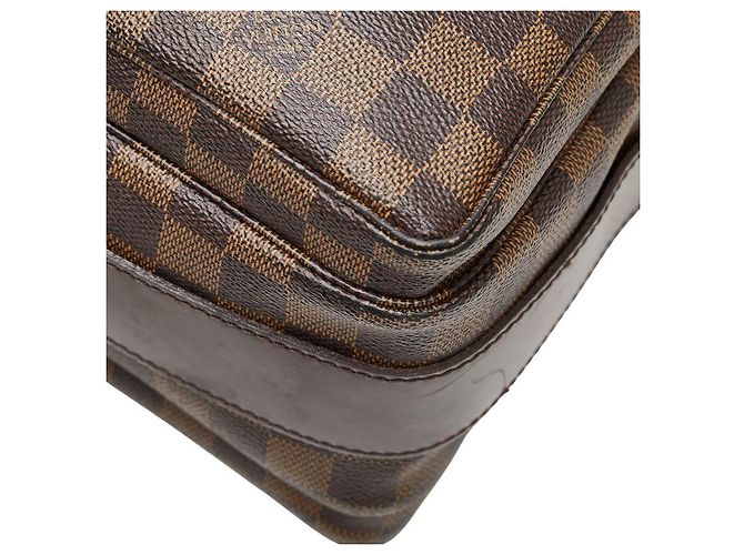 Borsa a Spalla Naviglio Damier Louis Vuitton Marrone Bronzo - vista 6