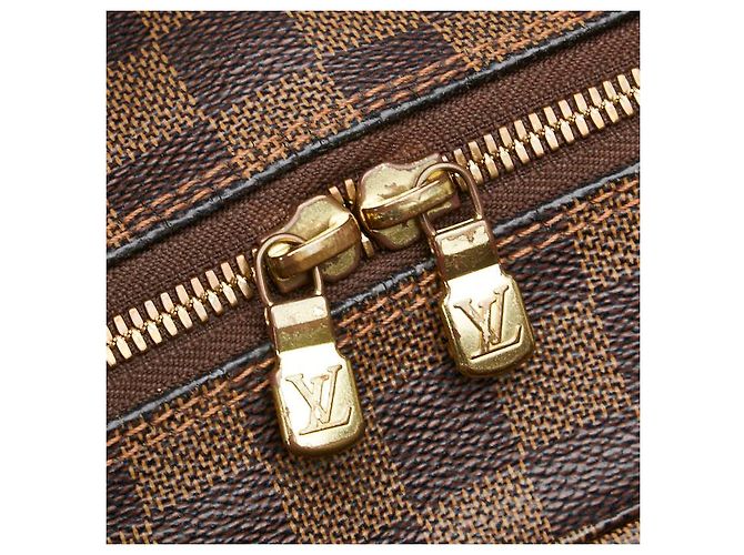 Borsa a Spalla Naviglio Damier Louis Vuitton Marrone Bronzo - vista 9