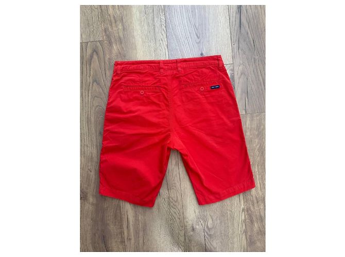 Pantaloncini Saint James in cotone rosso uomo - vista 2