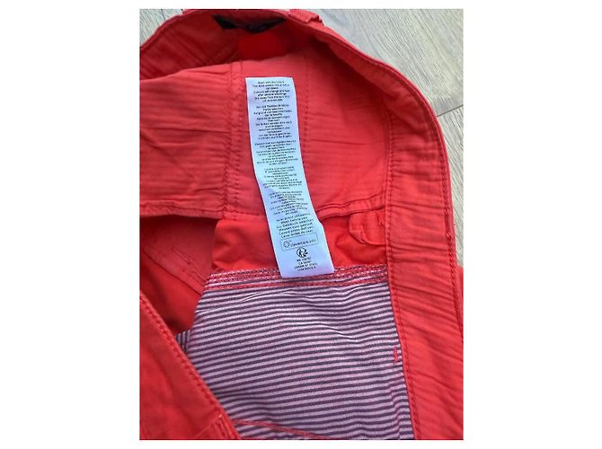 Pantaloncini Saint James in cotone rosso uomo - vista 7