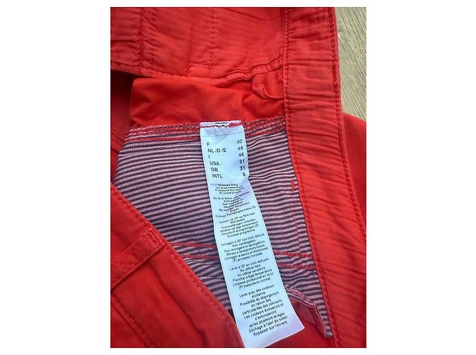 Pantaloncini Saint James in cotone rosso uomo - vista 9