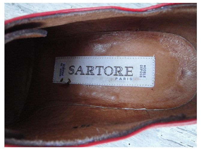 Derby Sartore Jerry in vernice rossa 36,5 Rosso - vista 8