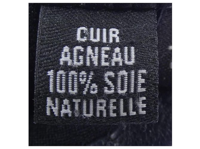 Schwarze Warme Handschuhe Chanel - view 3