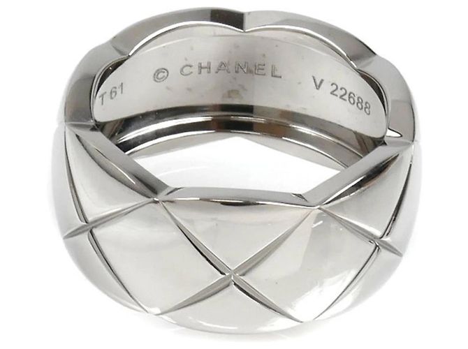 Anello Coco Crush in Oro Bianco 18K Chanel - vista 3