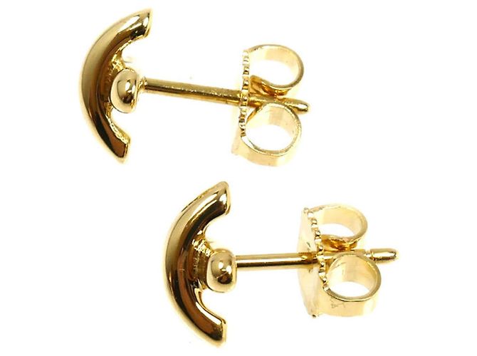 Tiffany & Co Orecchini in oro giallo 18K Tiffany con ricamo a croce - vista 2