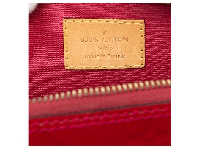 Louis Vuitton Alma BB in Vernis Monogram Rosso - vista 5