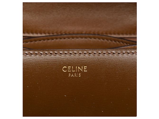Classic Box Céline Celine Piccola Scatola Classica in Pelle Marrone - Ansicht 5