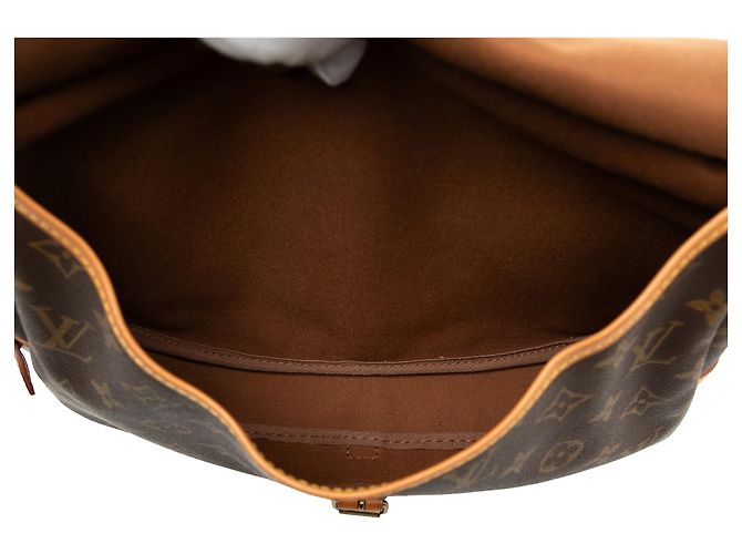 Louis Vuitton Saumur 25 Monogramma Marrone - vista 4