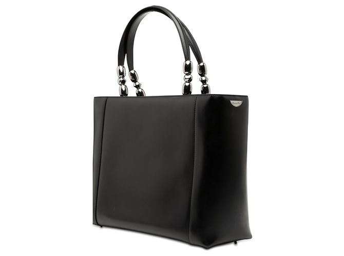 Borsa Malice in pelle nera Dior con perle Nero - vista 2