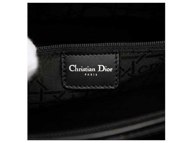 Borsa Malice in pelle nera Dior con perle Nero - vista 5