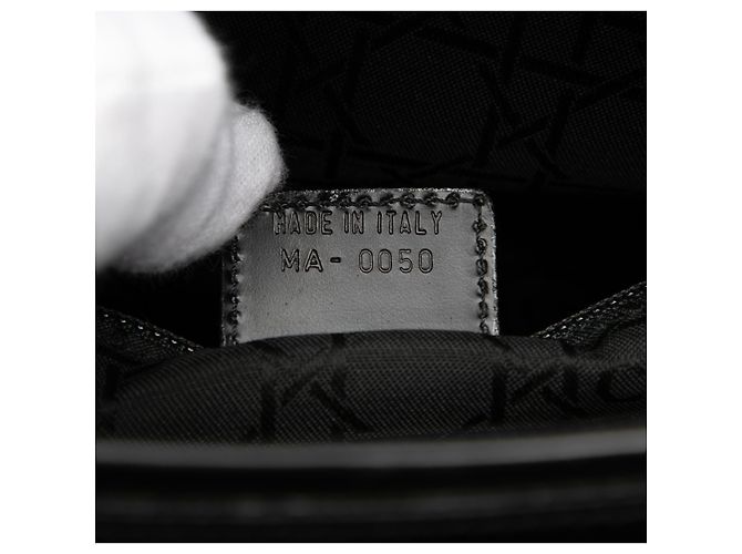 Borsa Malice in pelle nera Dior con perle Nero - vista 6
