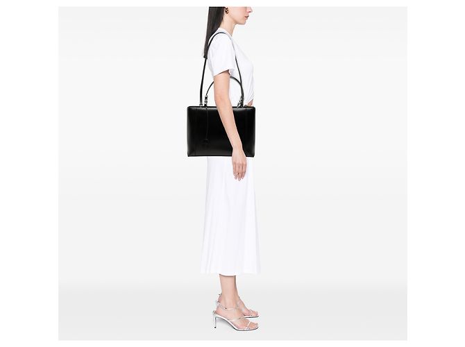Borsa Malice in pelle nera Dior con perle Nero - vista 8