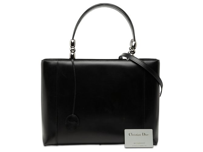 Borsa Malice in pelle nera Dior con perle Nero - vista 9