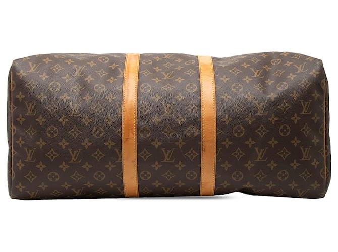 Louis Vuitton Keepall 55 Monogram Marrone - vista 3