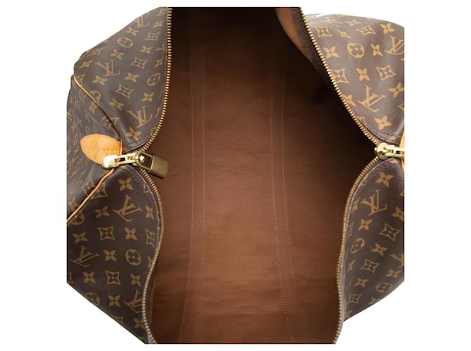 Louis Vuitton Keepall 55 Monogram Marrone - vista 4