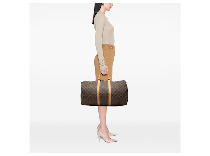 Louis Vuitton Keepall 55 Monogram Marrone - vista 7