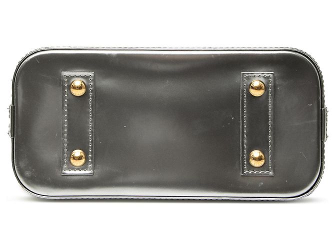Louis Vuitton Alma BB in Vernis Monogram Argento - vista 3