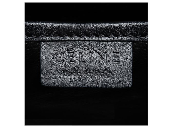 Luggage Céline Celine Brown Nano Tricolor Borsa da Viaggio in Pelle Marrone Taupe - vista 5