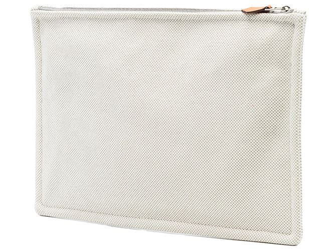 Hermès Beiges H-Canvas besticktes Electrique Flachcase - Ansicht 2