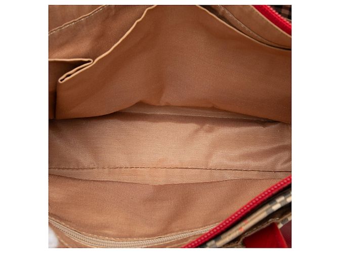 Beige Haymarket Check Canvas Tote von Burberry - Ansicht 4