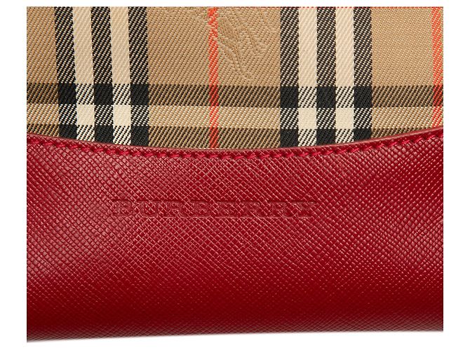 Beige Haymarket Check Canvas Tote von Burberry - Ansicht 5