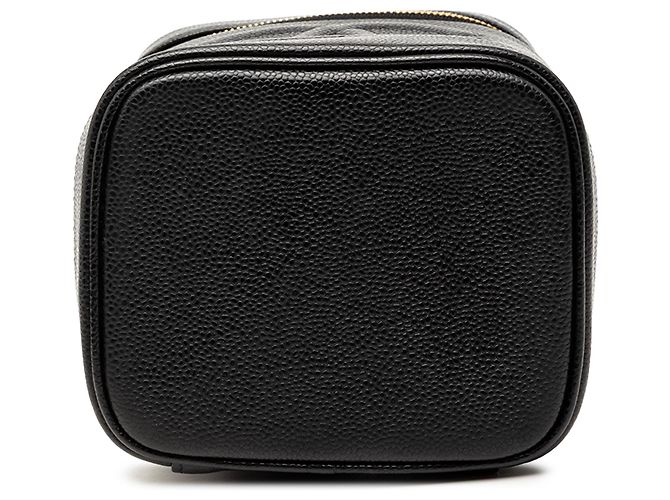 Vanity Chanel Schwarze CC Caviar Kosmetiktasche - Ansicht 3