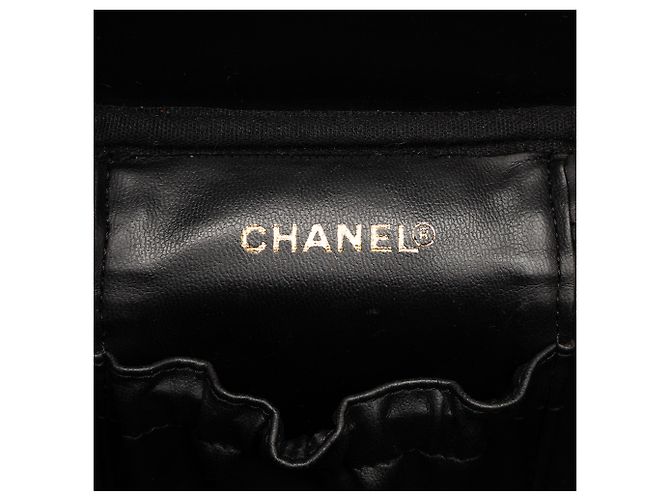 Vanity Chanel Schwarze CC Caviar Kosmetiktasche - Ansicht 5