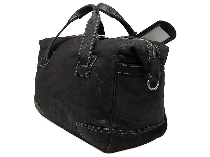 Borsa Anagram in nubuck nero LOEWE - vista 2