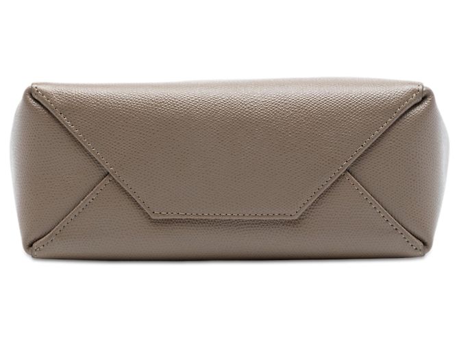 Céline Borsa cabas verticale piccola in vitello granato marrone Celine Taupe - vista 3