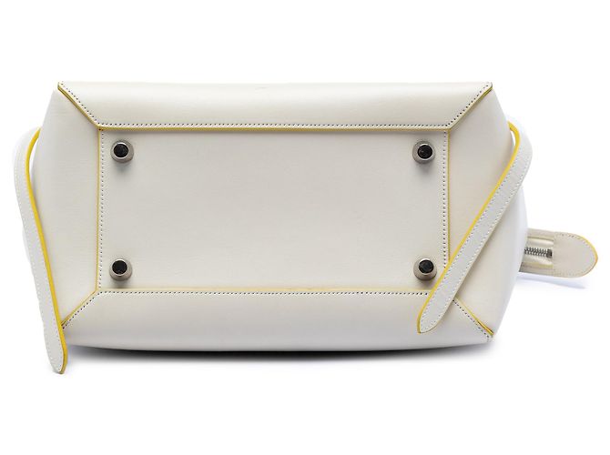Belt Bag Céline Borsa a cintura mini in pelle di vitello liscia bianca Celine Bianco - vista 3