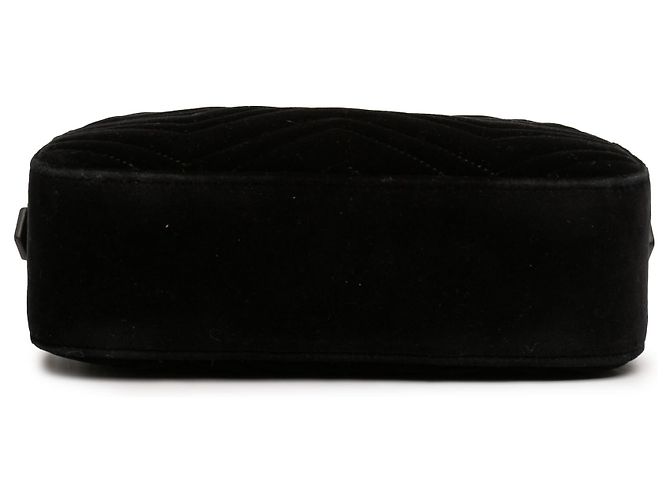 Gucci Nero Piccolo GG Marmont Matelassé Velluto Crossbody - vista 3