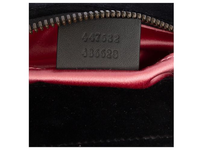 Gucci Nero Piccolo GG Marmont Matelassé Velluto Crossbody - vista 6